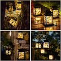 Pikkukuva 5 / 5: 1 x Ulkoilma Aurinkolämpölyhty, 30 LED Mini Ripustusaurinkolämpölyhty, Ulko