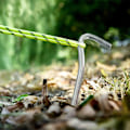 Miniatyrbillede 3 af 5: 12 stk Teltsøm - Aluminium Teltsøm med Krog - 22 cm H