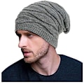 Miniatyrbillede 3 af 4: Vinterhue til Mænd Kvinder Unisex Manchet Beanie Blød Varmt Strikket C