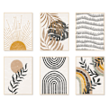 Miniatyrbild 1 av 5: (20X25cm, Oinramad) Bohemisk Väggkonsttryck Set om 6, Mid-Century