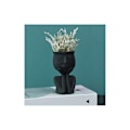 Miniatyrbillede 4 af 5: Kreativ Nordisk Karakterformet Vase Sort Vase Sukkulenter