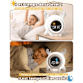 Miniatyrbillede 2 af 5: Børnealarmur med uddannelsesmæssig dag/nat-funktion, 2 alarmer/12/24 timer/snooze, justerbar skærmbelysning i 7 farver, digital morgenalarm C