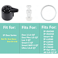 Miniatyrbilde 3 av 5: Reservedeler Sett for Instant Pot Duo 5, 6 Quart Qt IP-DUO50 IP-DUO60, Inkluderer Dampventil Håndtak Tetningsring Dampventil og Flyteventil