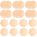 Miniatyrbilde 1 av 5: 10 Par Brystvortebeskyttere for Kvinner, Silikon Brystvortepads Klebrige Usynlige, Gjenbrukbare Vanntette Selvklebende Brystblader Beige