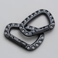 Miniatyrbillede 4 af 5: 2 stk (sorte) plastik karabinere, taktiske karabinere, sorte karabinere