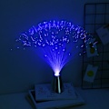 Miniatyrbillede 4 af 5: Fiberoptisk Lampe - Farveskiftende Fiberoptisk LED Roterende Bordlampe