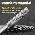 Miniatyrbilde 4 av 5: 20 stk 3mm Dobbelt Kutt Burr Sett, (3 X 3) Wolframkarbid Rotasjon
