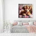 Miniatyrbild 2 av 5: 12x12 Tum Highland Cow Diamantkonst-kit för Vuxna Nybörjare, Ko Diamantmålningskit för Vuxna, DIY 5D Diamantmålning med Runda Ädelstenskonst-kit f