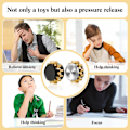 Miniatyrbild 5 av 5: 2 Stycken Koppar Kugghjul Metall Spinner Leksak Liten Fidget Leksak Solid Metall Mässing Kugghjul Mini Stållager för Vuxna Koppar Kugghjulsdesign Dödar Tråkig Tid T