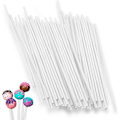 Miniatyrbilde 1 av 5: 100 Pakk (Hvit) Pinner for Lollipop og Cake Pops, Papirpinner