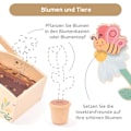 Pikkukuva 3 / 5: Puinen Puutarhasetti Lapsille Tarvikkeineen - Puutarhaleikkisetti Lapsille - Puutarhatyökaluseti Tytöille ja Pojille - Kastelukannu, Lapio, Reki - Opettavainen Leikki