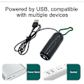 Miniatyrbillede 2 af 2: Akvarium Oxygen Luftpumpe Fiskedam USB Stille Luftkompressor Aera