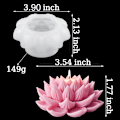 Miniatyrbild 4 av 5: 3D Lotus Silikonform - Doftljus, Aromaterapi, Heminredning, Blomformar för Resin, Epoxi, Cement, Gips
