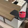 Miniatyrbilde 4 av 5: (Svart) Klipskoppholder Drikkekoppholder Skrivebord Sideklips Bot