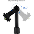 Miniatyrbilde 3 av 5: 360 graders panoramisk kamerahode stativ for DSLR digitalkamera utendørs fotografering aluminiumslegering hode med hurtigkoblingsplate