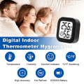 Miniatyrbillede 2 af 5: 3 Mini Indendørs Termometre (Sorte), Digital Termometer Hygrometer