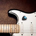 Miniatyrbild 5 av 5: 8 stycken självhäftande gitarrplockhållare, svarta plastplockhållare, lätta att fästa på gitarr med självhäftande baksida och fjäder, gitarrtillbehör