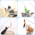 Miniatyrbilde 5 av 5: Ocean Fjærleke for Katter [12 STK], Interaktiv Katt Leke 2 Morsomme