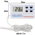 Miniatyrbillede 3 af 5: Digital køleskabs- eller frysertermometer - Max min funktion