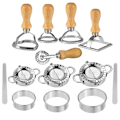 Miniatyrbillede 1 af 5: 13 Dele Ravioli Maker Dumpling Maker Ravioli Form Rustfrit Stål
