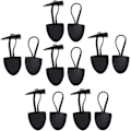 Miniatyrbillede 4 af 5: 6 Par Butoner i Sort, 16x4cm Toggle Horn Duffle Butoner til B