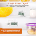 Miniatyrbild 5 av 5: Digital Minitermometer, Frysthermometer, Digital Kylskåpsthermometer
