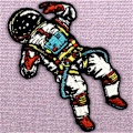 Miniatyrbilde 3 av 4: Space Man The Lost Spaceman Patch Broderte Applikasjon Jern På Sy På Emblem