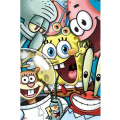 Miniatyrbilde 1 av 5: 5D Diamantmalerisett for Voksne DIY Spongebob 30x40cm Full Rund