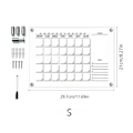 Pikkukuva 2 / 5: Akryylimuistilehtiö Weekly Plannerille, riippuva ilmoitustaulu, Clea
