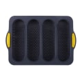 Miniatyrbild 1 av 5: Baguetteform, perforerad non-stick form, 4-fack baguettbricka
