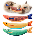 Pikkukuva 1 / 5: 3 Pakkia Kissakelua Saury-Kaloja, Kissankäenkaali-Rypistysääni Leikkikalut Pehmeät ja Kestävät, Interaktiiviset Kissakoputtelulelut Sisäkissalle Liikunnan Saamiseksi 9,4 Tuumaa Kaikille Roduille