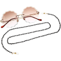 Miniatyrbillede 5 af 5: Ocean Bohemian Sort Krystal Rhinestone Solbrille Kæde til Gade