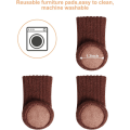 Miniatyrbild 2 av 5: 24-pack (Mörkbrun) Stickade Stolsbensskydd Elastiska Stolsbensskydd
