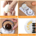 Miniatyrbilde 4 av 5: Eggkutter i rustfritt stål, hvit, 2 i 1 eggkutter, profesjonell
