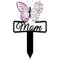 Miniatyrbillede 1 af 5: Mindegravsten Butterfly Minde Plade Stake Metal Gravsten Kirkegård Have Stake Minde Sympati Grav Stake Dekoration til Mor Far