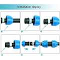 Miniatyrbilde 4 av 5: 4 stk PE Plast Rett Kobling 32mm til 32mm Vannrør Adapter