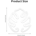 Miniatyrbild 3 av 5: 2 st Monstera Växtstöd Inomhus Växtstöd Pinnar Växtstamstöd Bladklämma För Växter Plast Klar Monstera Form Pinne För Utomhus Eller Inomhus