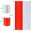 Miniatyrbillede 2 af 5: Advarselssticker reflekterende tape, 2 stk. 5cm × 3 meter reflekterende