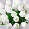 Miniatyrbilde 5 av 5: 10 kunstige tulipaner, simuleringsblomster, latex, ekte materiale