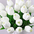 Miniatyrbillede 5 af 5: 10 kunstige tulipaner, simuleringsblomster, latex, ægte materiale