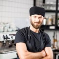 Miniatyrbillede 3 af 5: Sæt med 4 Sorte Kokkehatte, Justerbar Køkkenhat, Elastisk Bånd, O