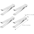Miniatyrbillede 4 af 5: 4 stk. Candle Wick Trimmer Rustfrit Stål Wick Clipper Cutter Saks Tang Rækker Dybt Ind i Lys for at Klippe Brugte Væger Tillader Renere Brænding og Sod B