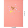 Miniatyrbillede 2 af 5: 3D Pop Up Hilsenskort Butterfly Blomst Julekort Bouquet