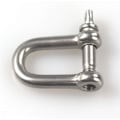 Miniatyrbilde 3 av 4: 10 stk. M5 D-ring sjakler 304 rustfritt stål for tung rigging, bæring, stål kjettinglenke sjakler