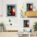 Miniatyrbilde 5 av 5: Venom & Spiderman Diamantmaleri 30x40cm, 5D Diamantmaleri K