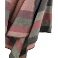 Pikkukuva 2 / 5: Ponchohuivi Naisten Huivit Kaapu (Raidollinen/Harmaa) Paksu Elegantti Lämmin