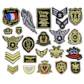 Miniatyrbillede 1 af 5: 23 stk. Guldtråd Krone Badges Børnebroderede Patch Sy På/Jern