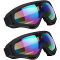 Miniatyrbillede 1 af 5: 2 stk Skibriller Snowboardmasker (Sort), Snescooter Motorcykel Go