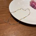 Miniatyrbilde 2 av 5: Fargerikt krystallkjede for kvinner, eksklusivt og elegant kjede til kragebeinet