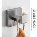 Miniatyrbilde 5 av 5: (Sølv) Matt Håndklekrok, 304 Rustfritt Stål Kleskrok, Håndkle H